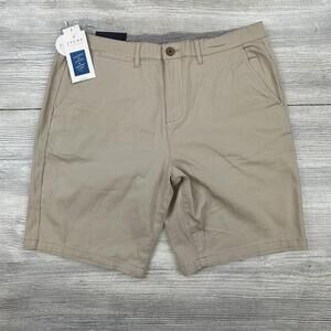 Jachs Shorts Men 36 Stone Beige Bleeker Short Brushed Twill Stretch Golf NWT